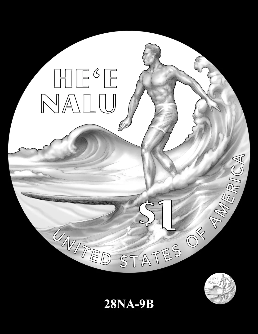 28NA-9B -- 2028 Native American $1 Coin