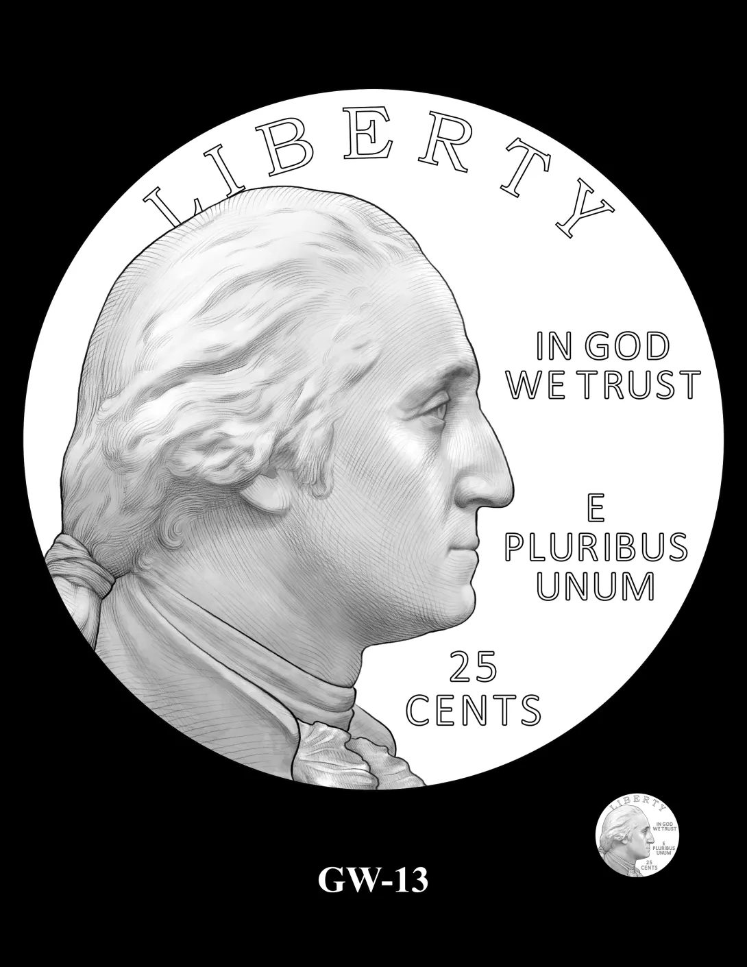 GW-13 -- 2027 – 2030 Youth Sports Quarters Washington Obverse