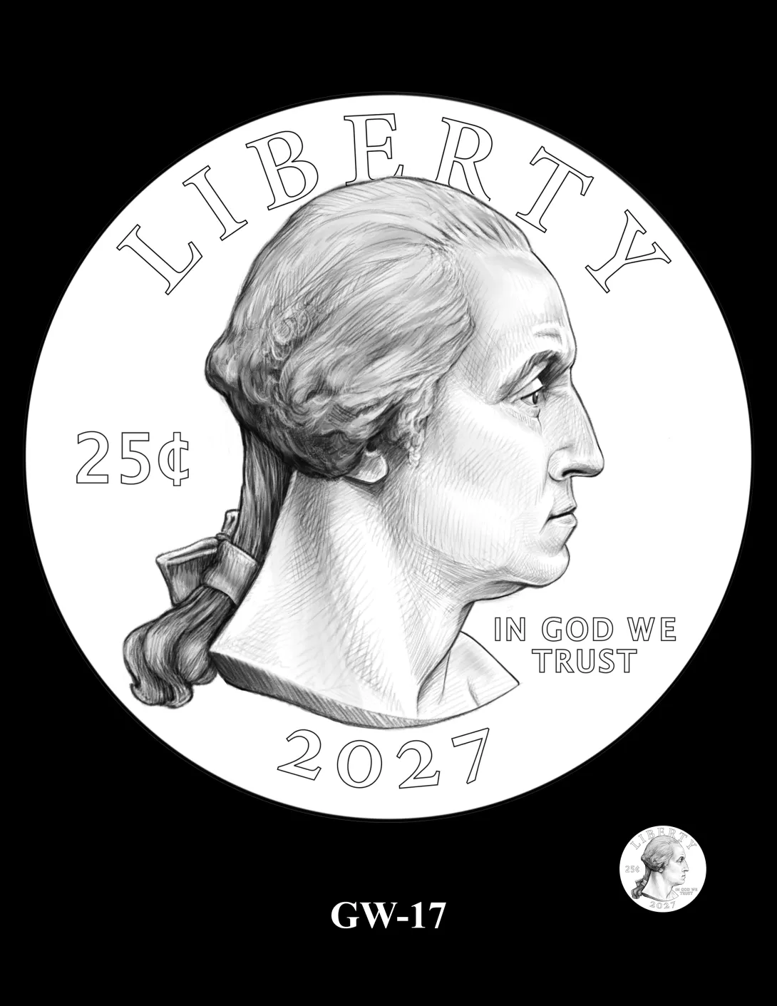 GW-17 -- 2027 – 2030 Youth Sports Quarters Washington Obverse