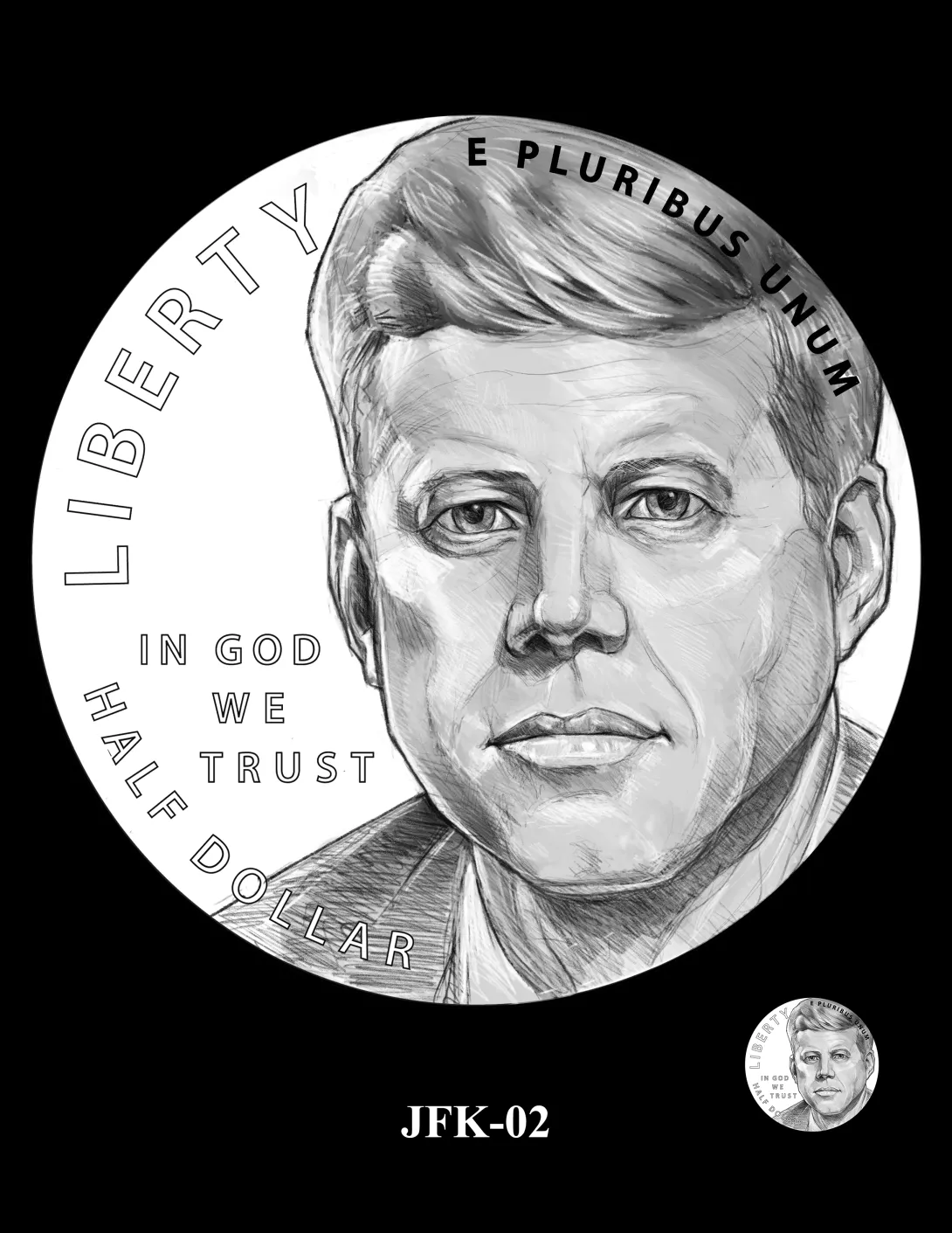 JFK-02 -- 2027 – 2030 Paralympic Sports Half Dollars Kennedy Obverse