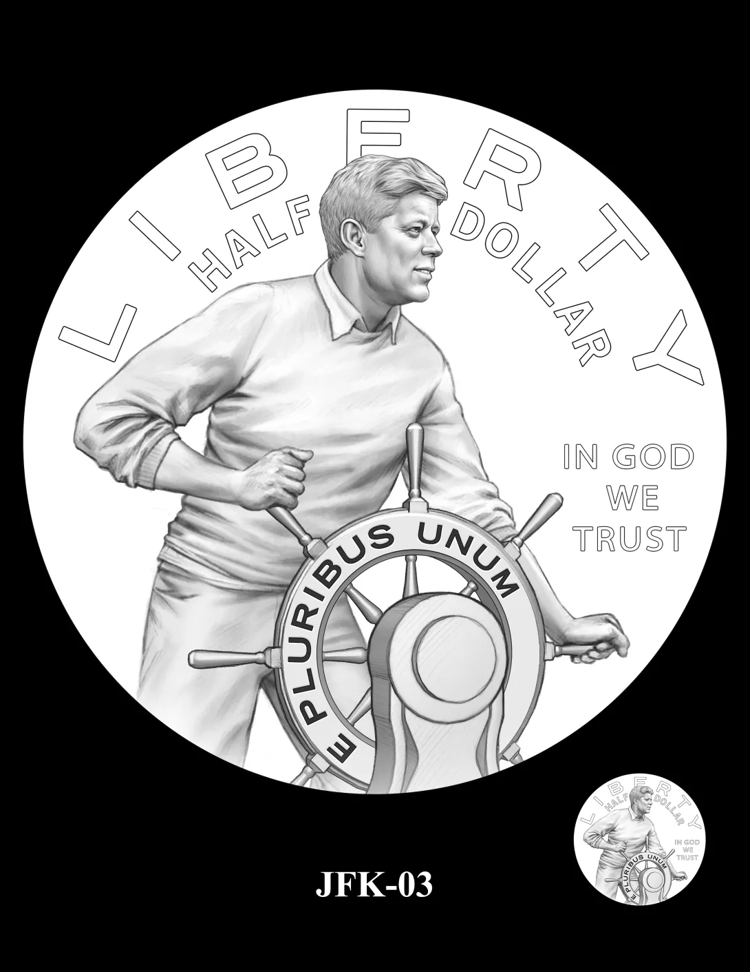 JFK-03 -- 2027 – 2030 Paralympic Sports Half Dollars Kennedy Obverse