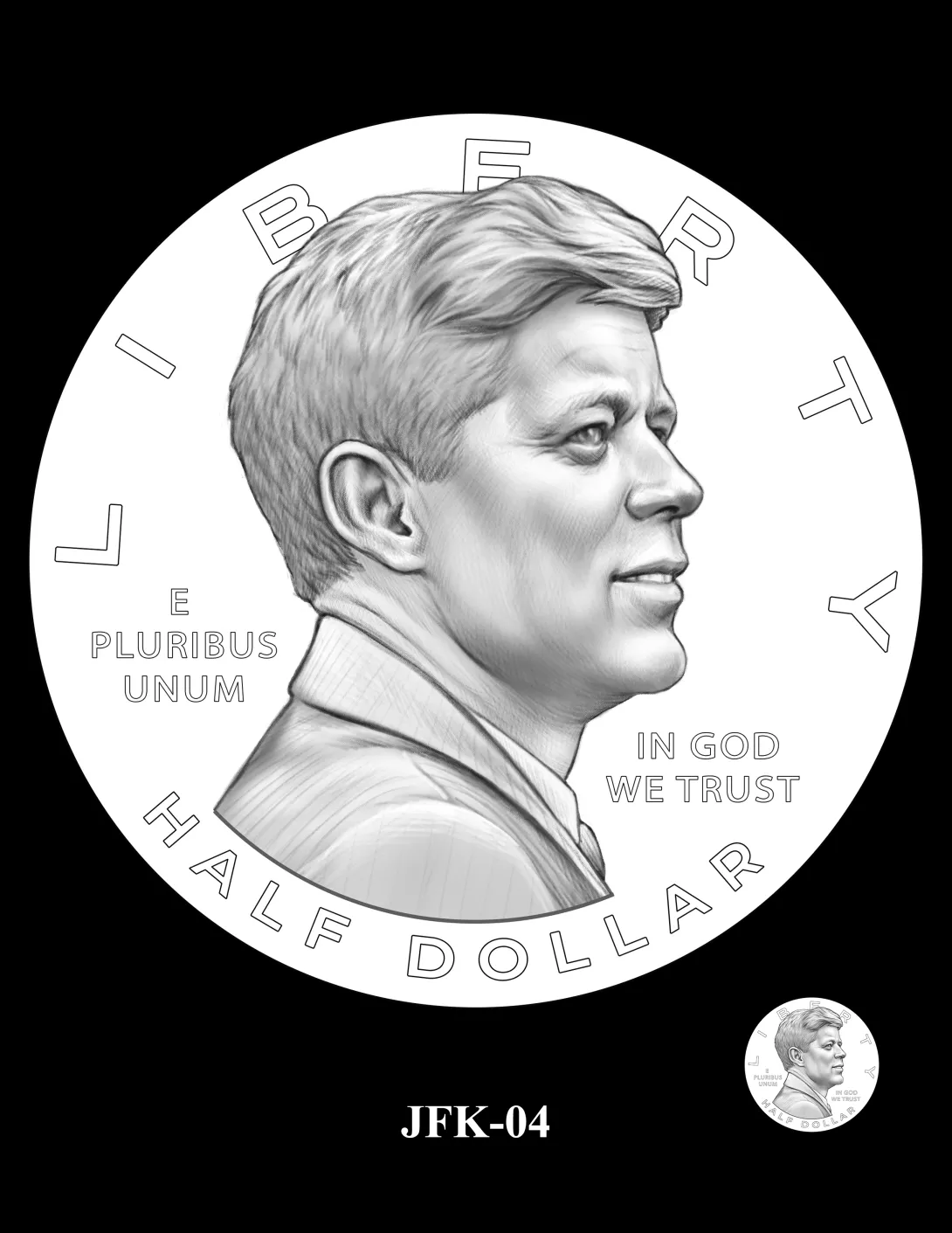 JFK-04 -- 2027 – 2030 Paralympic Sports Half Dollars Kennedy Obverse