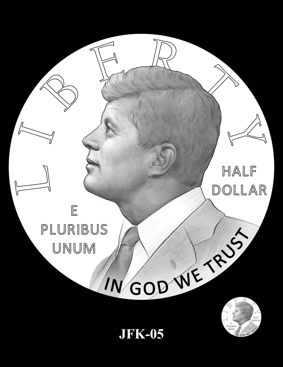 JFK-05 -- 2027 – 2030 Paralympic Sports Half Dollars Kennedy Obverse
