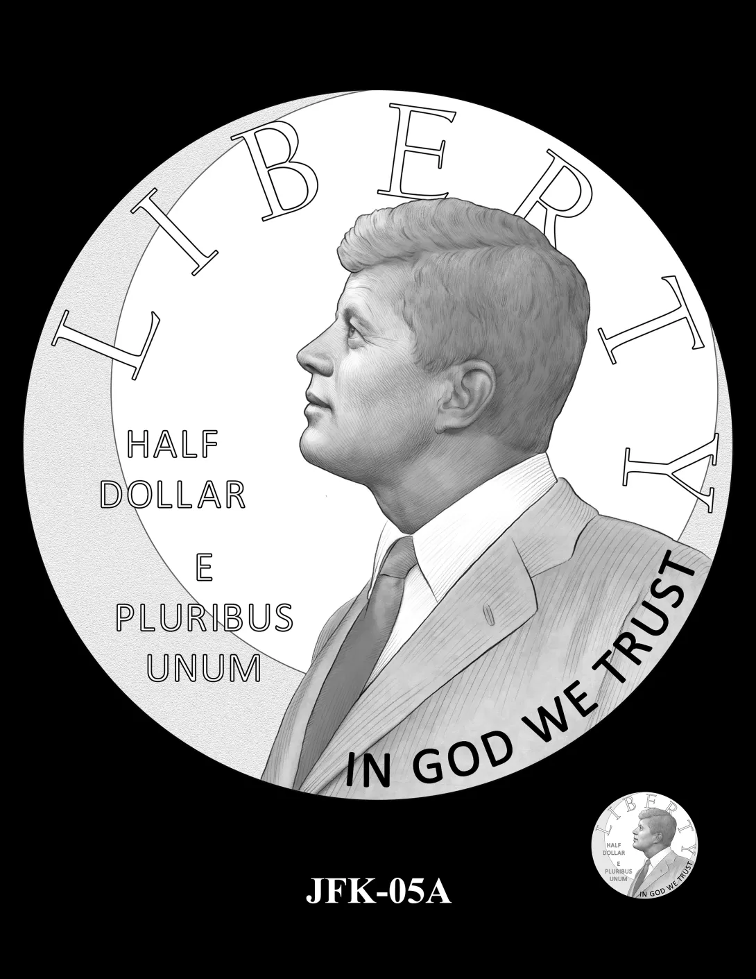 JFK-05A -- 2027 – 2030 Paralympic Sports Half Dollars Kennedy Obverse