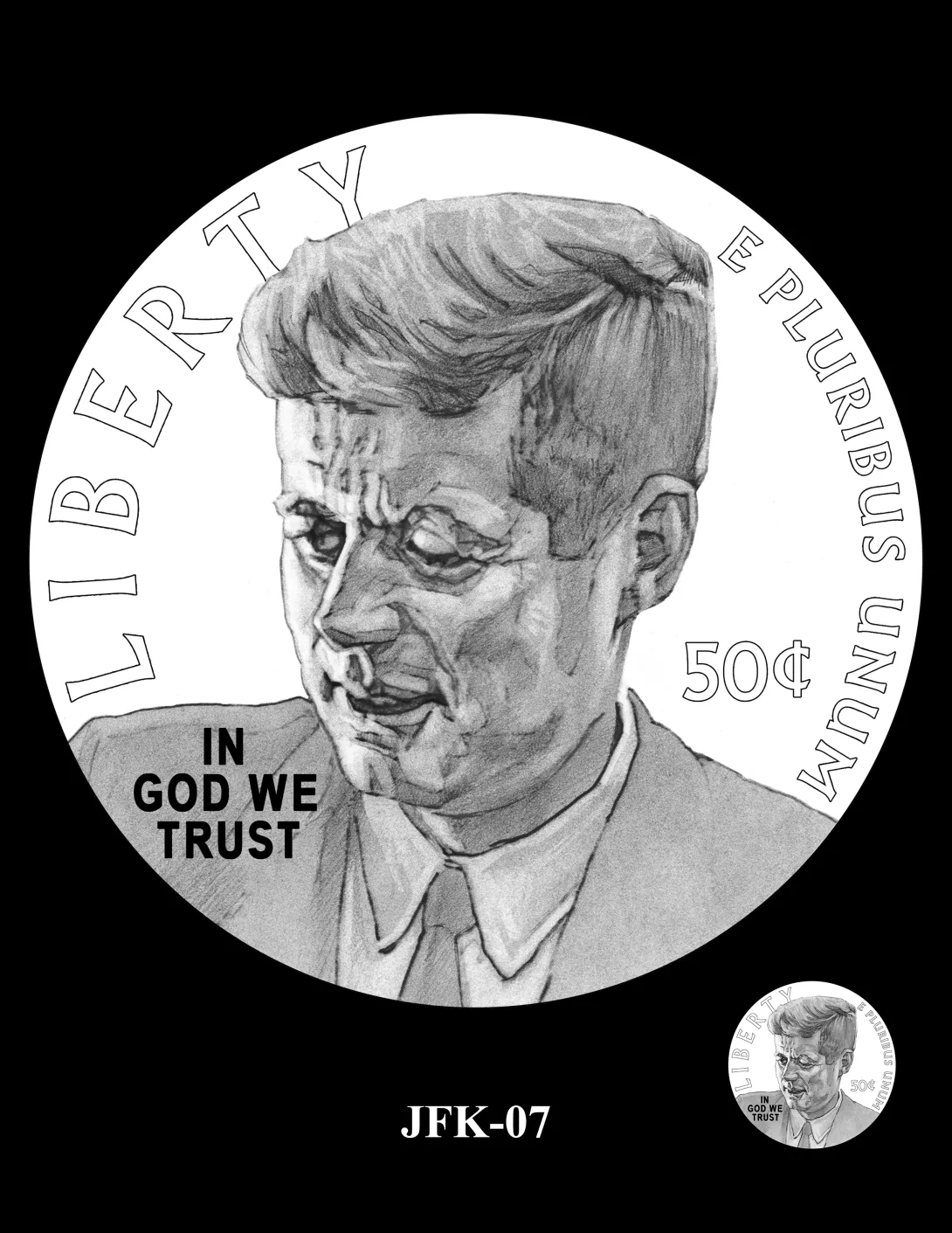 JFK-07 -- 2027 – 2030 Paralympic Sports Half Dollars Kennedy Obverse