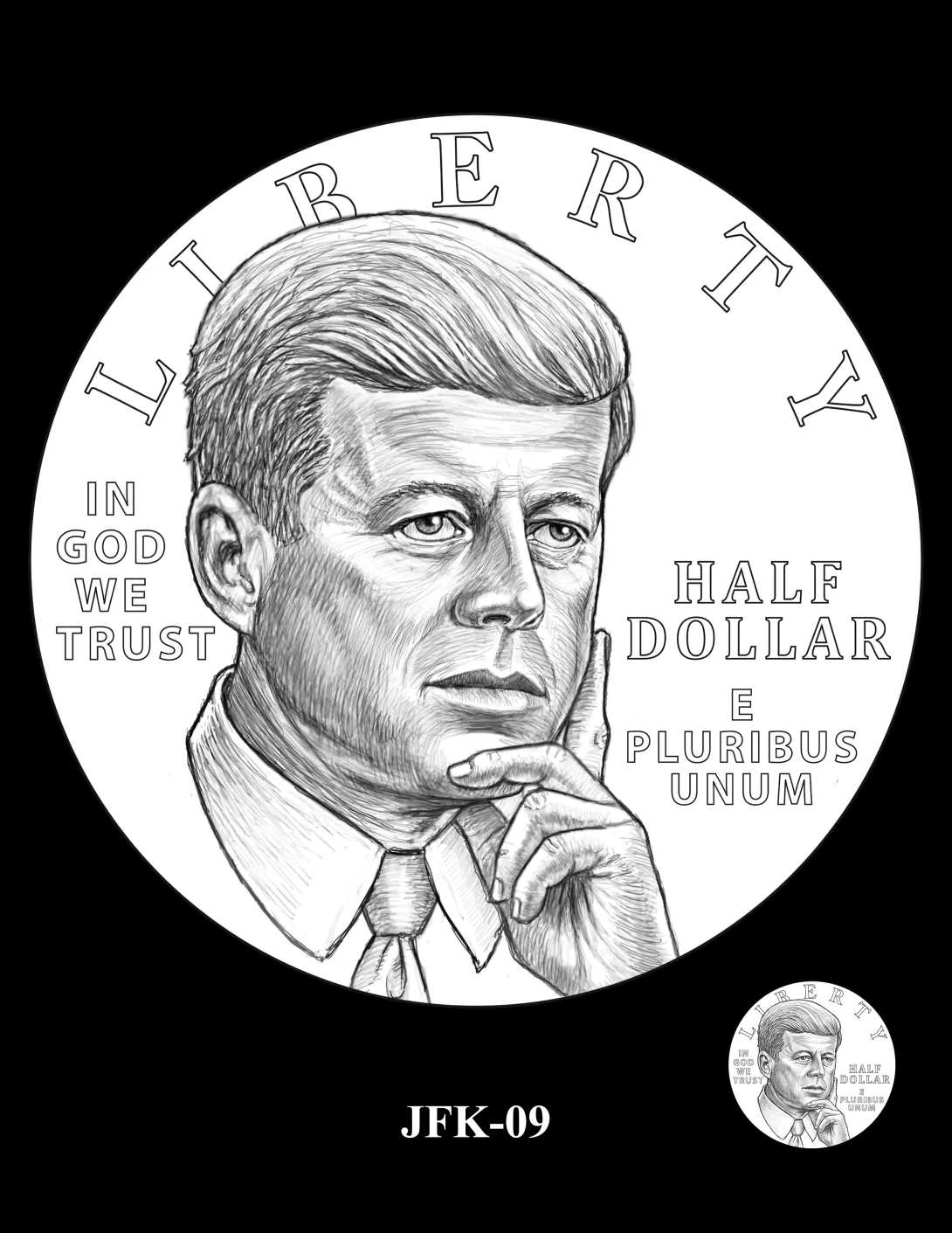 JFK-09 -- 2027 – 2030 Paralympic Sports Half Dollars Kennedy Obverse