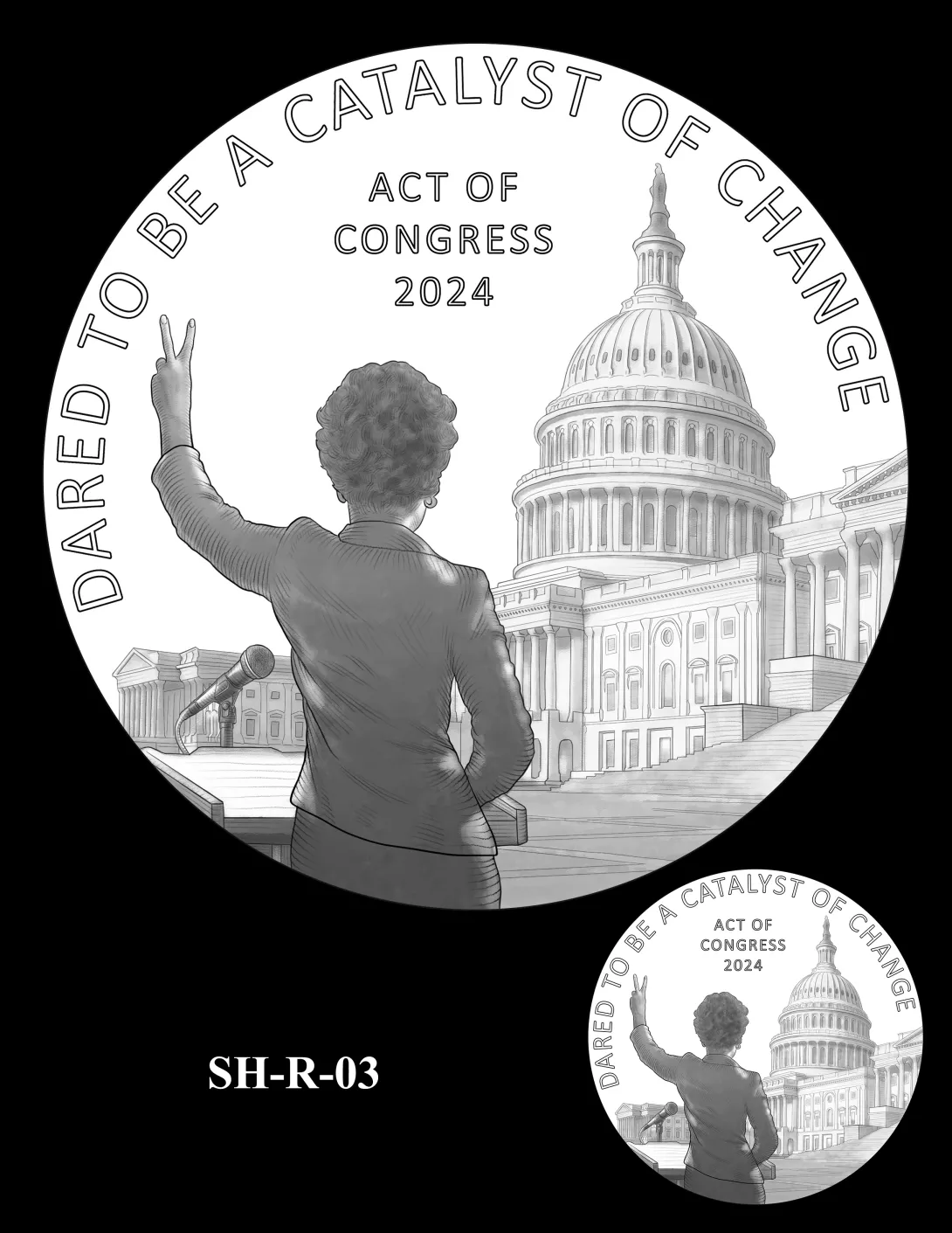 SH-R-03 -- Shirley Chisholm Congressional Gold Medal