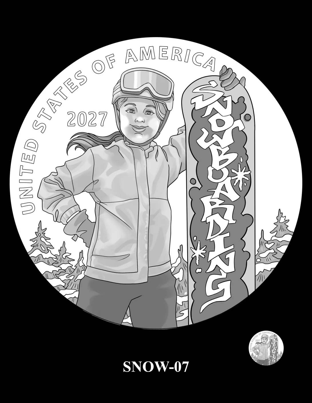 SNOW-07 -- 2027 Youth Sports Quarters - Snowboarding