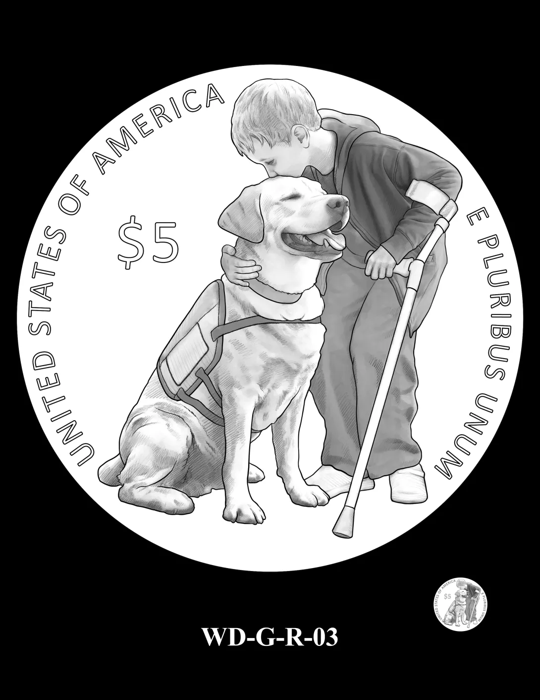 WD-G-R-03 -- 2027 Working Dog Commemorative Coin Program