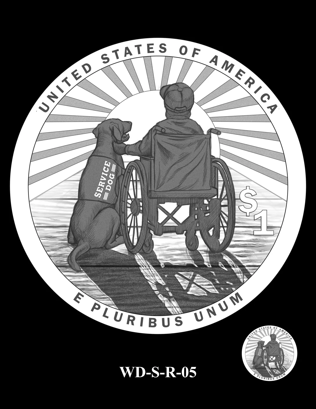 WD-S-R-05 -- 2027 Working Dog Commemorative Coin Program